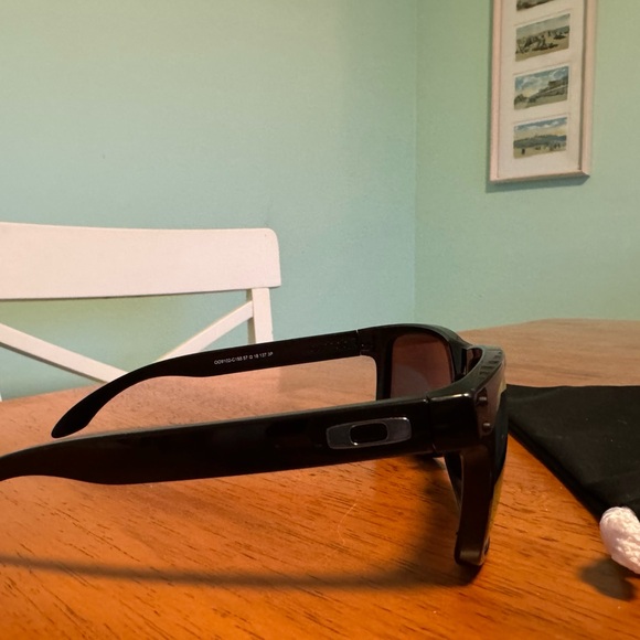 Oakley Holbrook Prizm Deep Water Polarized Lenses, Polished Black Frame - Picture 6 of 6